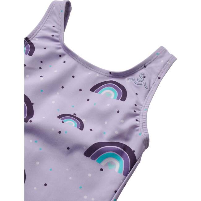 Sea Arches Scoop Neck Swimsuit, Grape - One Pieces - 2