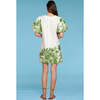 Women's Louisa Jungle Agave Dress, White And Green - Dresses - 2