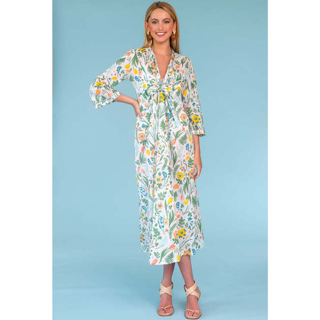 Women's Dawn Duster Gather Cover-Up, White - Cover-Ups - 2