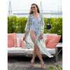 Women's Dawn Duster Gather Cover-Up, White - Cover-Ups - 3