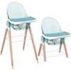6 in 1 Deluxe High Chair, Blue - Highchairs - 1 - thumbnail