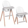 6 in 1 Deluxe High Chair, Grey - Highchairs - 1 - thumbnail