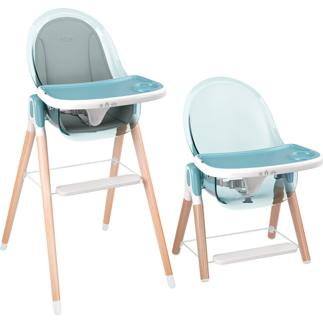 6 in 1 Deluxe High Chair with Cushion, Blue