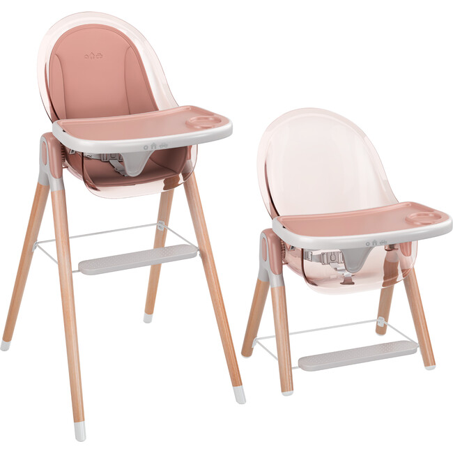 6 in 1 Deluxe High Chair with Cushion, Pink