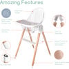 6 in 1 Deluxe High Chair, Grey - Highchairs - 2