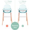 6 in 1 Deluxe High Chair, Blue - Highchairs - 7