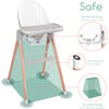 6 in 1 Deluxe High Chair, Grey - Highchairs - 10