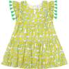 Sophie Citrus Tassel Dress, Yellow - Dresses - 1 - thumbnail