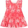 Sophie Palm Tassel Dress, Pink - Dresses - 1 - thumbnail