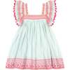 Serena Pom Pom Dress, Sea Mist - Dresses - 1 - thumbnail