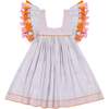Serena Tassel Dress, Lavendar Stripe - Dresses - 1 - thumbnail