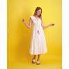 Women's Giselle Maxi Swiss Dot Dress, Neon - Dresses - 2