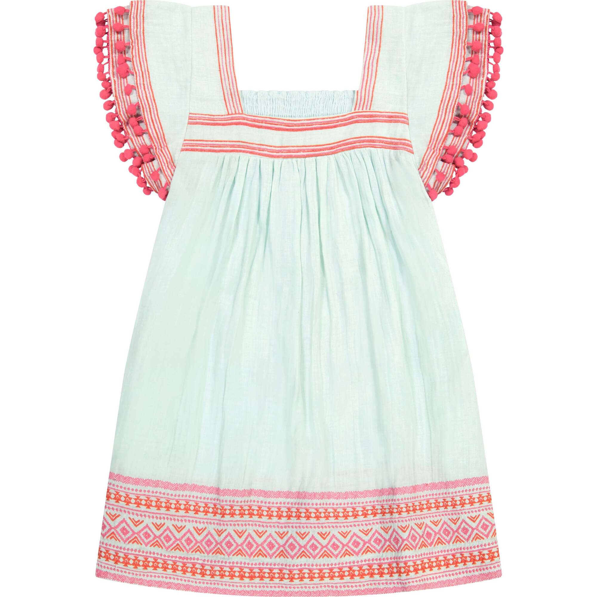 Women's Mini Sandrine Dress, Sea Mist - Dresses - 1