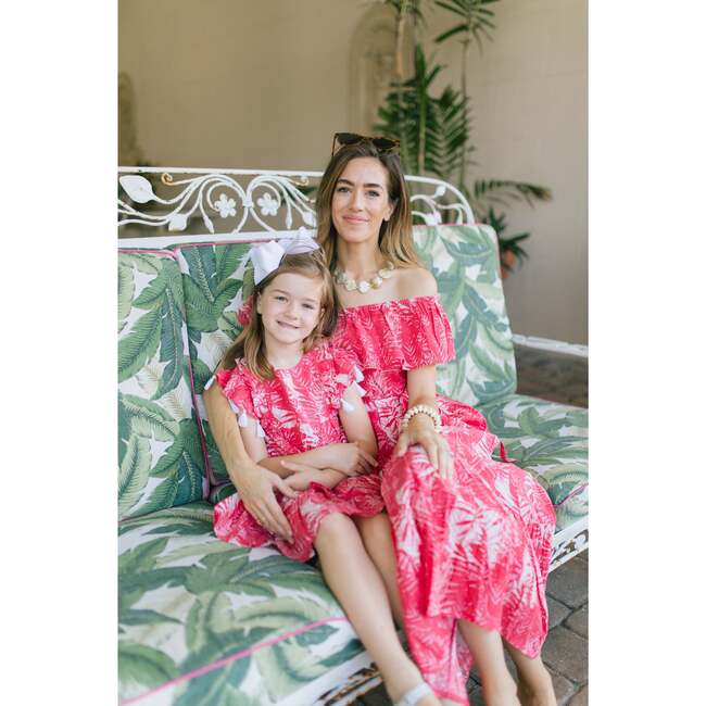 Sophie Palm Tassel Dress, Pink - Dresses - 3