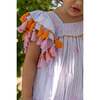 Serena Tassel Dress, Lavendar Stripe - Dresses - 3