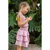 Louisa Smocked Embroidery Top And Skirt Set, Pink And Rose Gold - Mixed Apparel Set - 2