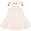 Bella Shoulder Tie Swiss Dot Sundress, Neon - Dresses - 1 - thumbnail