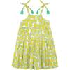 Bella Shoulder Tie Citrus Sundress, Yellow - Dresses - 1 - thumbnail