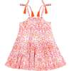 Bella Shoulder Tie Block Print Dress, Safi Pink - Dresses - 1 - thumbnail