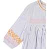 Ella Popover Stripe Dress, Lavendar - Dresses - 2