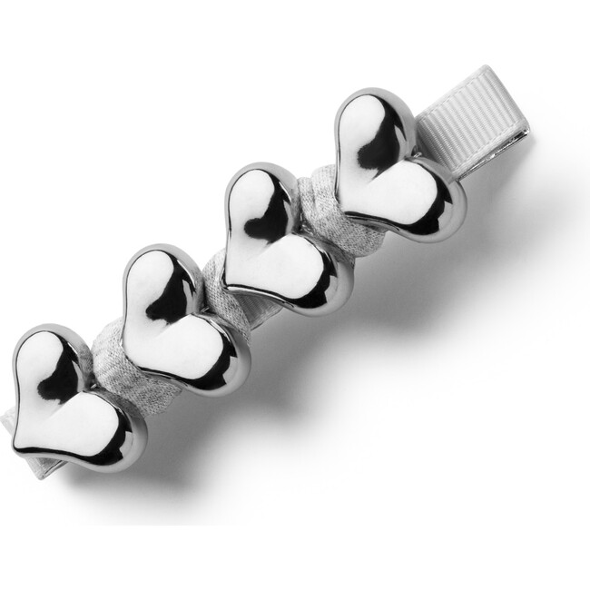 Amour Heart Clip, Silver