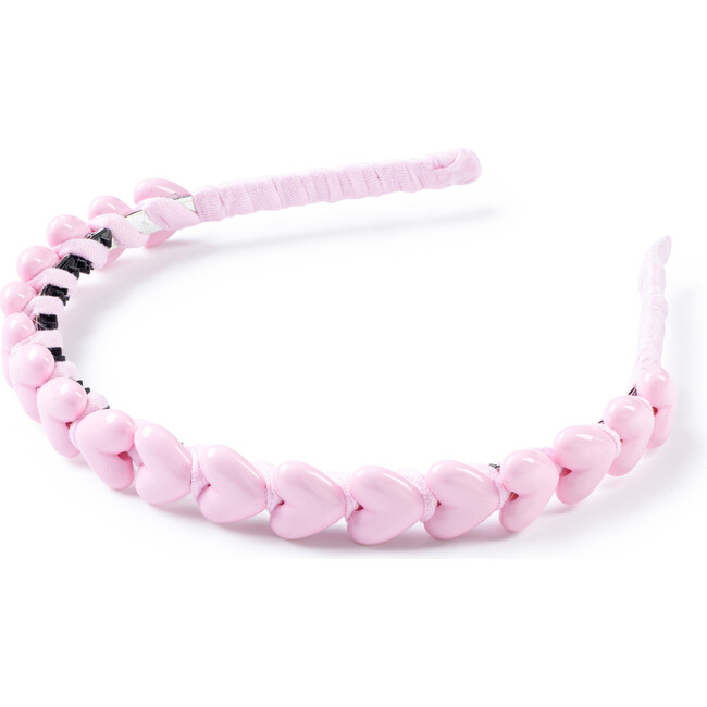 Amour Heart Headband, Pink