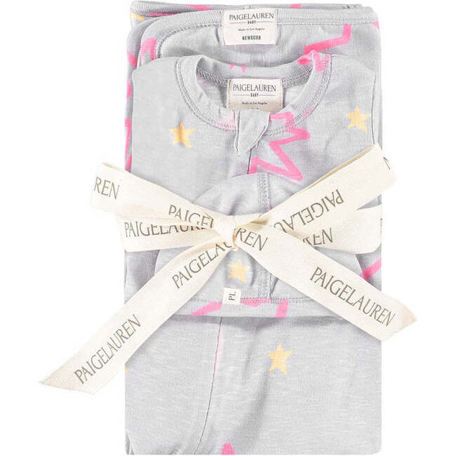 Whimzzz Slub Rib Moon And Star Take Home Set, Pink - Mixed Apparel Set - 3