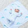Take Home Moon And Star Slub Rib Cotton Set, Blue - Mixed Apparel Set - 4