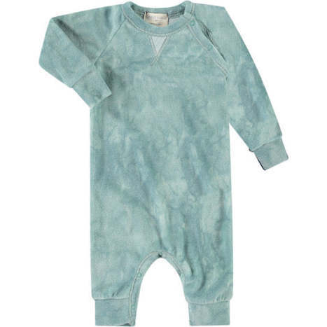 Galaxy Velour Coverall, Marble Sage