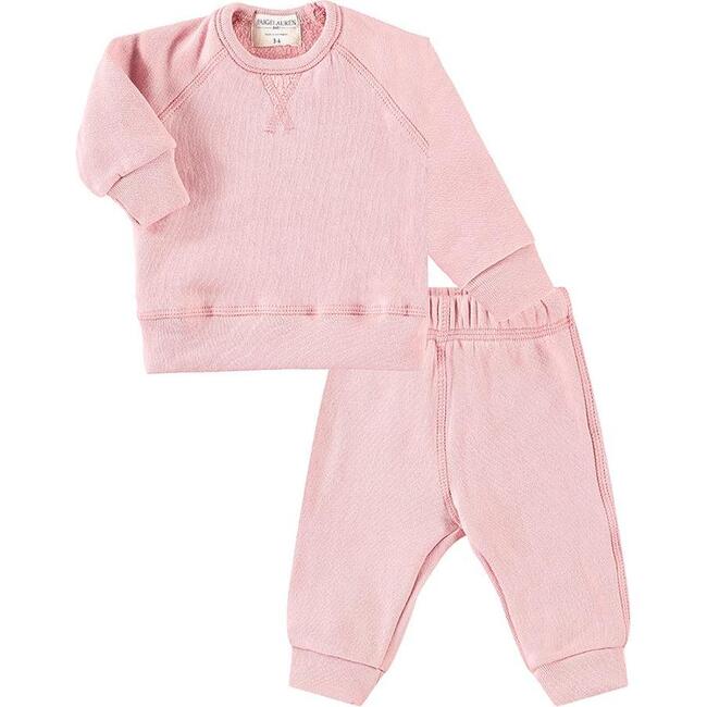 Cozy Super Fluffy Sherpa Loungewear Set, Pink