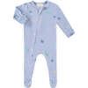 Galaxy Take Home Hacci Confetti Romper Blanket and Cap Set, Confetti Blue - Mixed Apparel Set - 2