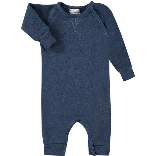 Galaxy Heathered Sherpa Coverall, Navy