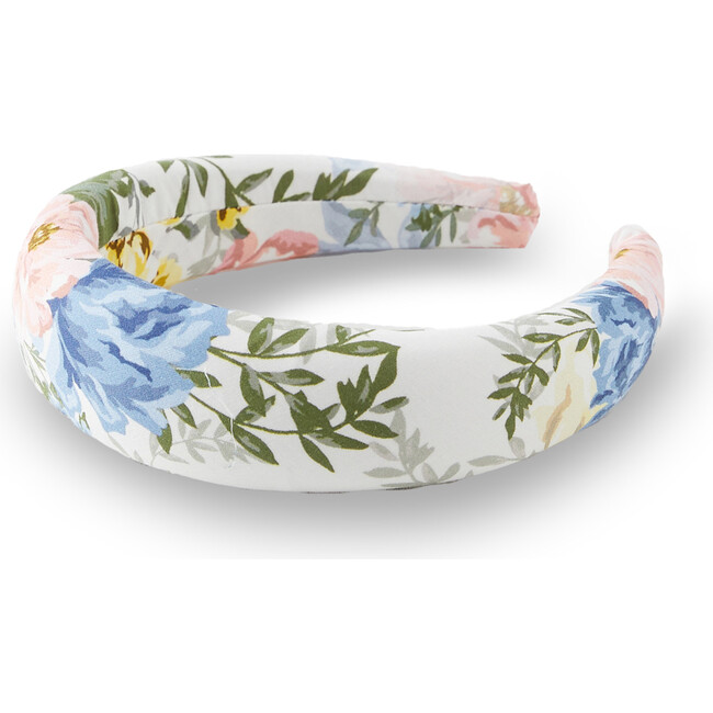 Fleur Floral Print Headband, White And Multicolors
