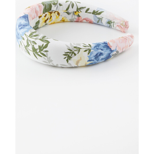 Fleur Floral Print Headband, White And Multicolors - Hair Accessories - 2