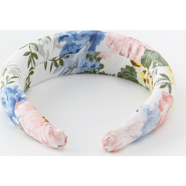 Fleur Floral Print Headband, White And Multicolors - Hair Accessories - 3