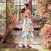 Fleur Floral 4-Tired Ruffle Cross-Over Open Back Dress, Multicolors - Dresses - 4