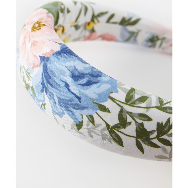 Fleur Floral Print Headband, White And Multicolors - Hair Accessories - 4