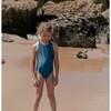 Sparkly Blue One-Piece Swimsuit, Blue And Brick - One Pieces - 3