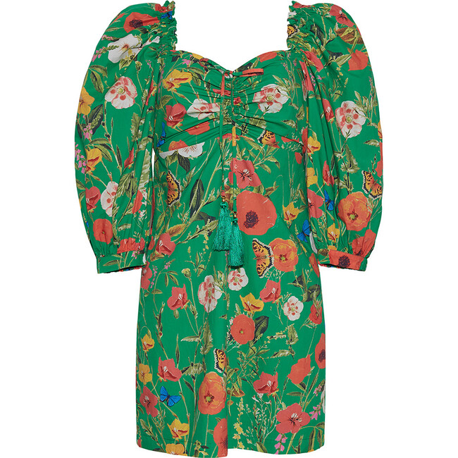 Women's Erin Smocked Back Dress, Garden Green