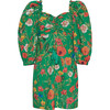 Women's Erin Smocked Back Dress, Garden Green - Dresses - 1 - thumbnail