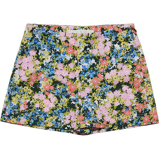 Dottie High Waist Wide Cut Shorts, Blush Fields