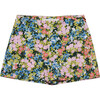 Dottie High Waist Wide Cut Shorts, Blush Fields - Shorts - 1 - thumbnail