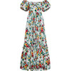 Women's Payton Sweetheart Neck Off-Shoulder Bubble Sleeve Dress, Ivory Bouquet - Dresses - 1 - thumbnail