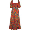 Women's Quinn Ruched Sweetheart Neck Dress, Cherry Bouquet - Dresses - 2