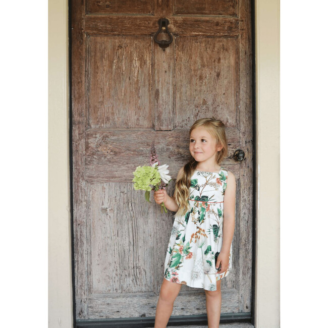 Stevie Rainbow Stripe Dress, Whimsical Ivory - Dresses - 2