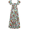 Women's Payton Sweetheart Neck Off-Shoulder Bubble Sleeve Dress, Ivory Bouquet - Dresses - 2