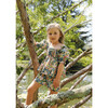 Kit 3/4 Puff Sleeve Peplum Top, Blush Fields - Blouses - 2
