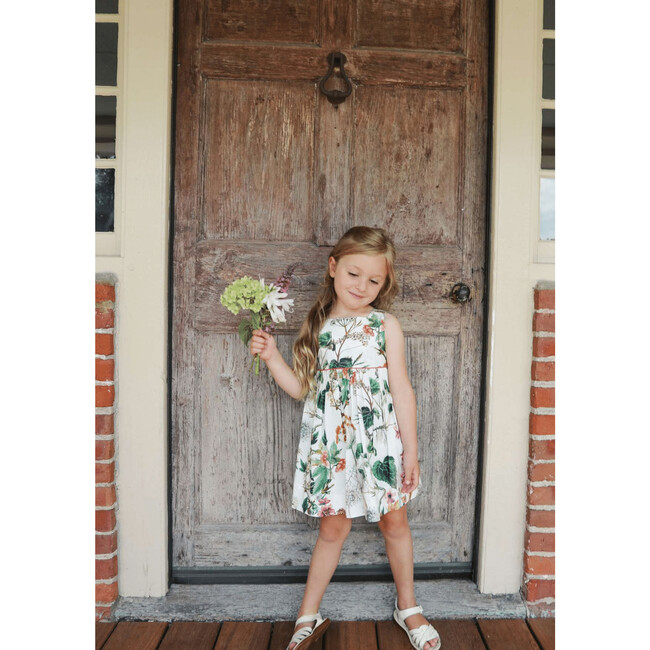 Stevie Rainbow Stripe Dress, Whimsical Ivory - Dresses - 3