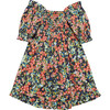 Ada Square Neck Embroidered Smocked Dress, Poppy Fields - Dresses - 1 - thumbnail