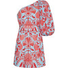 Women's Danielle 3/4 Bubble Sleeve Mini Dress, Dew Cherry Bellagio - Dresses - 1 - thumbnail